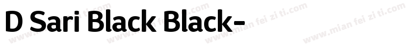 D Sari Black Black字体转换
